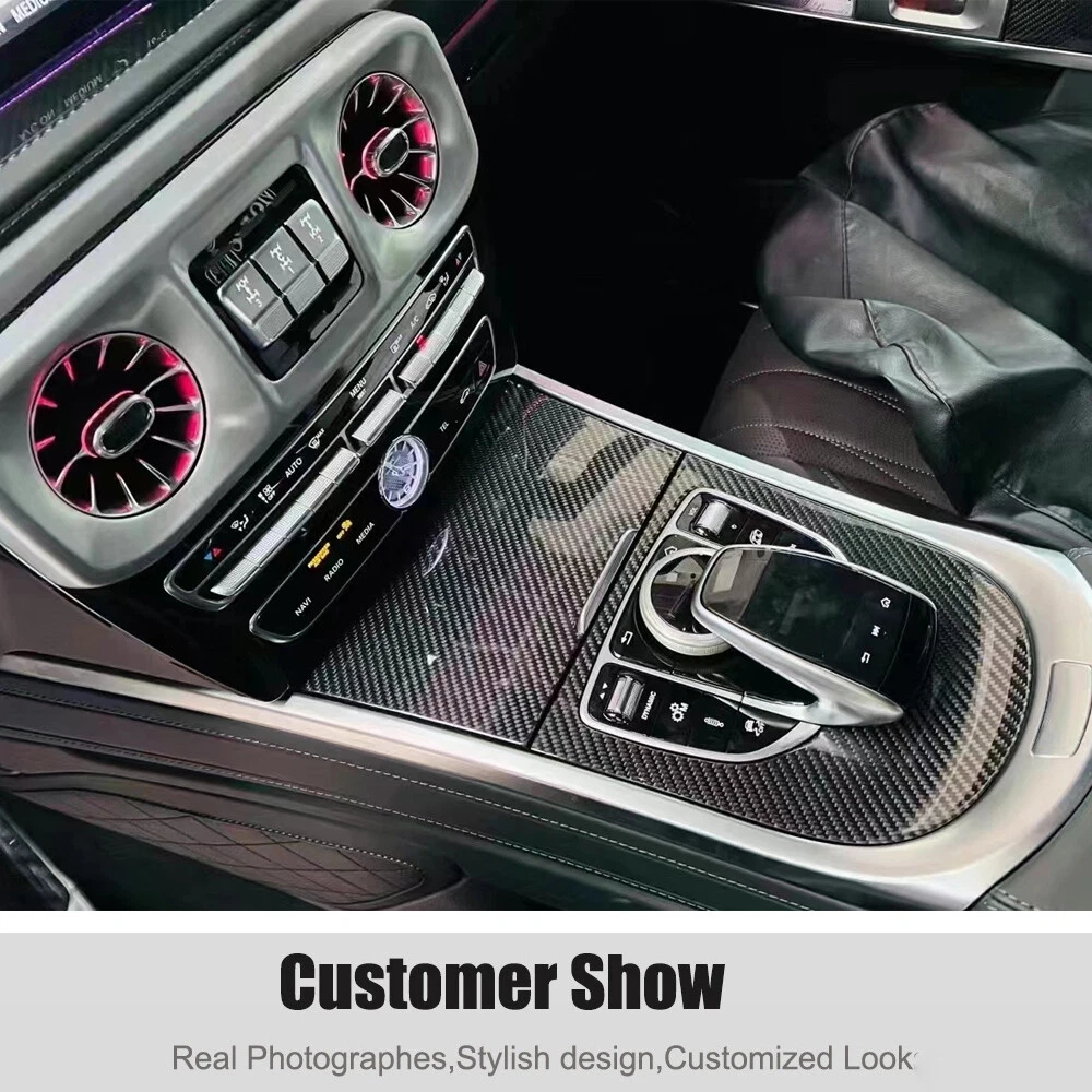 For Mercedes Benz G Class W463 W464 G63 19UP Dry Carbon Interior Trim Covers