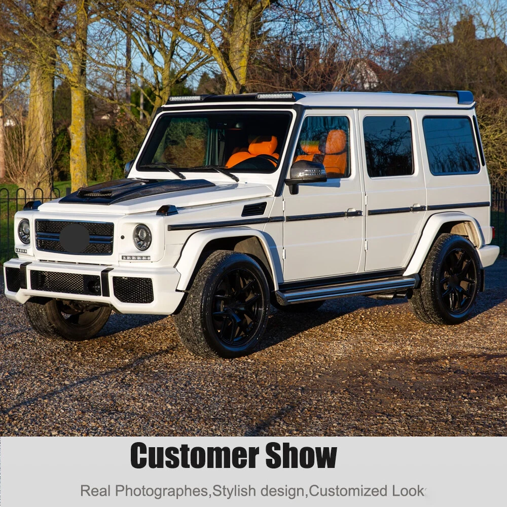 Real Carbon LED Front Roof Spoiler Wing For Mercedes W463 G550 G55 G63 2014-2018