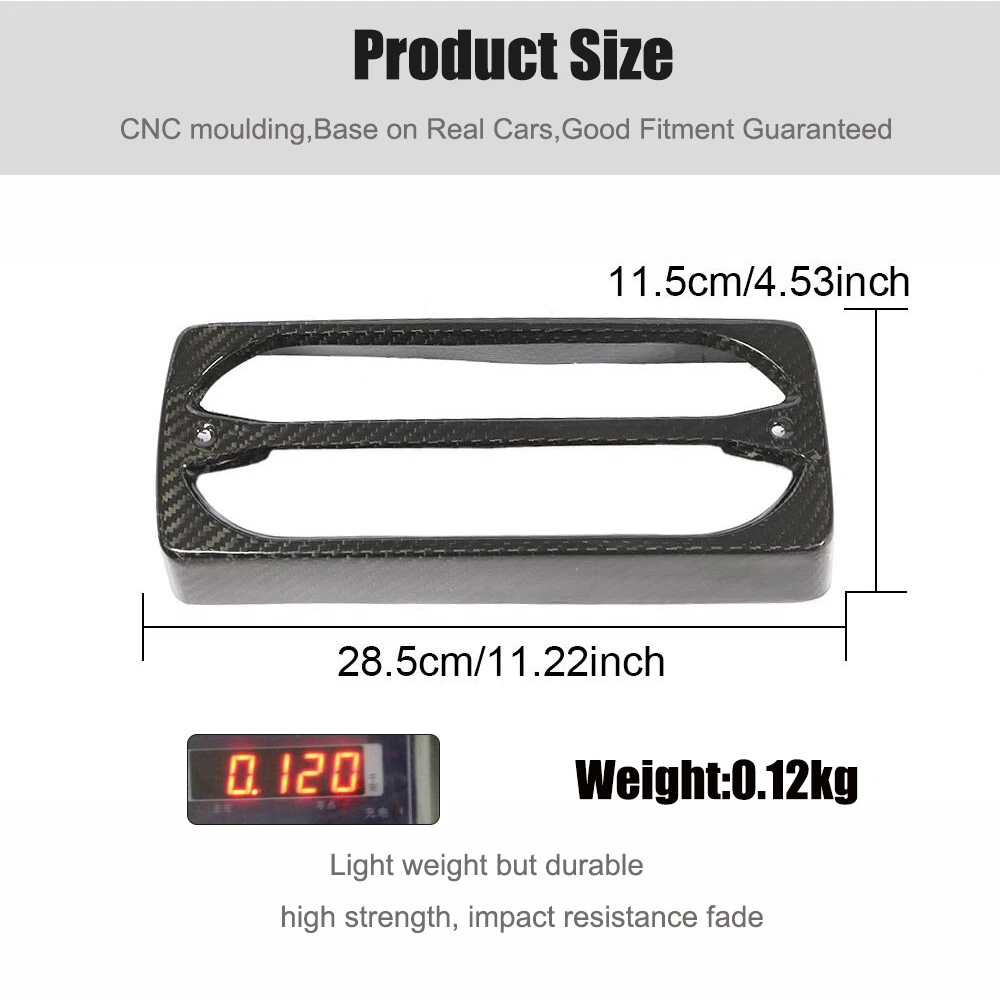 For Mercedes G Wagon W463 G550 G63 2004-18 Real Carbon Rear Tail Light Cover