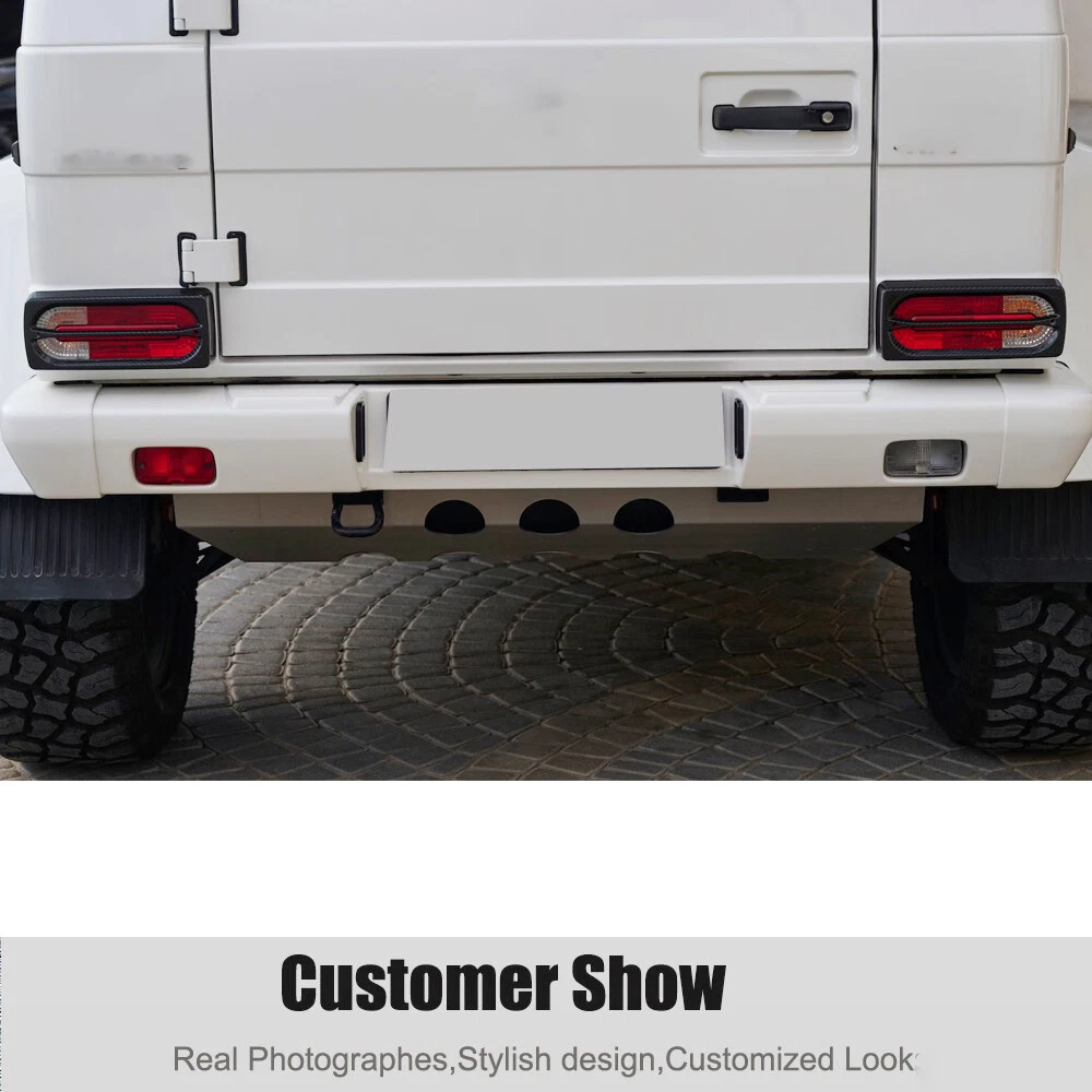 For Mercedes G Wagon W463 G550 G63 2004-18 Real Carbon Rear Tail Light Cover