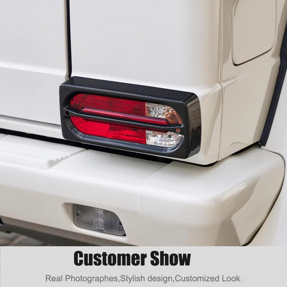 For Mercedes G Wagon W463 G550 G63 2004-18 Real Carbon Rear Tail Light Cover
