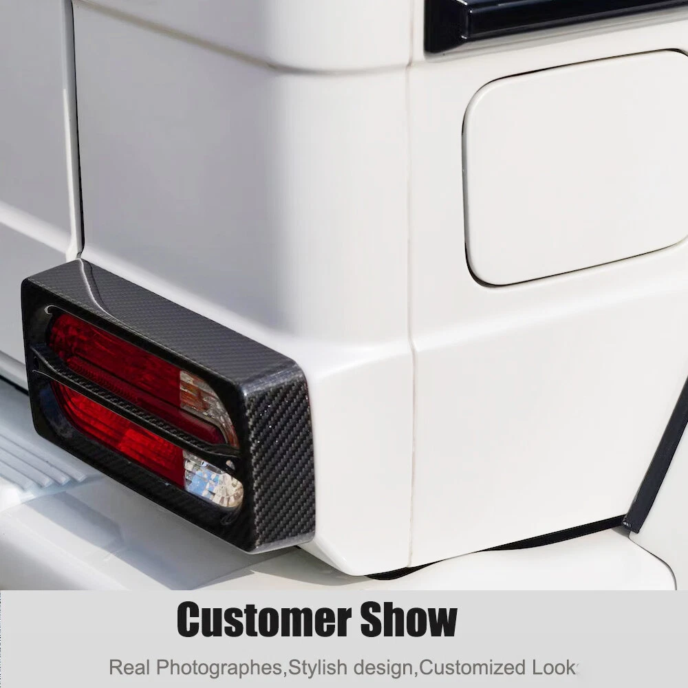 For Mercedes G Wagon W463 G550 G63 2004-18 Real Carbon Rear Tail Light Cover