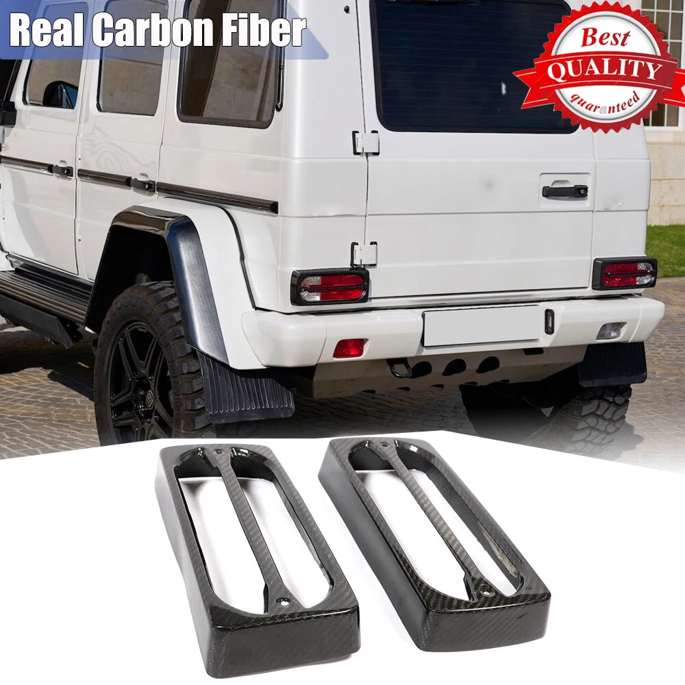 For Mercedes G Wagon W463 G550 G63 2004-18 Real Carbon Rear Tail Light Cover