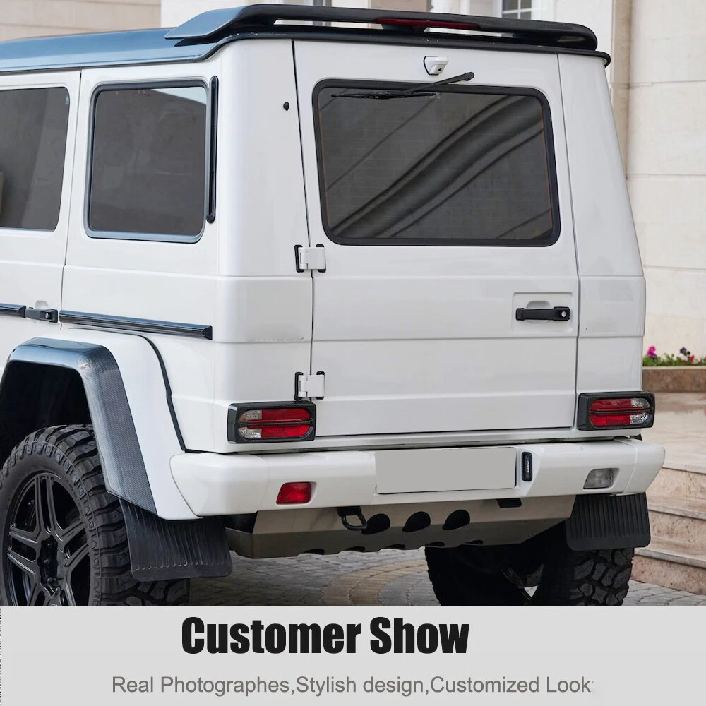 For Mercedes G Wagon W463 G550 G63 2004-18 Real Carbon Rear Tail Light Cover