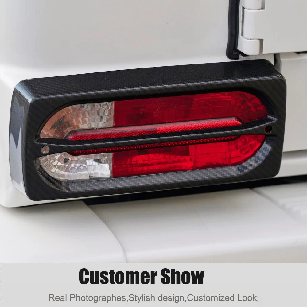 For Mercedes G Wagon W463 G550 G63 2004-18 Real Carbon Rear Tail Light Cover