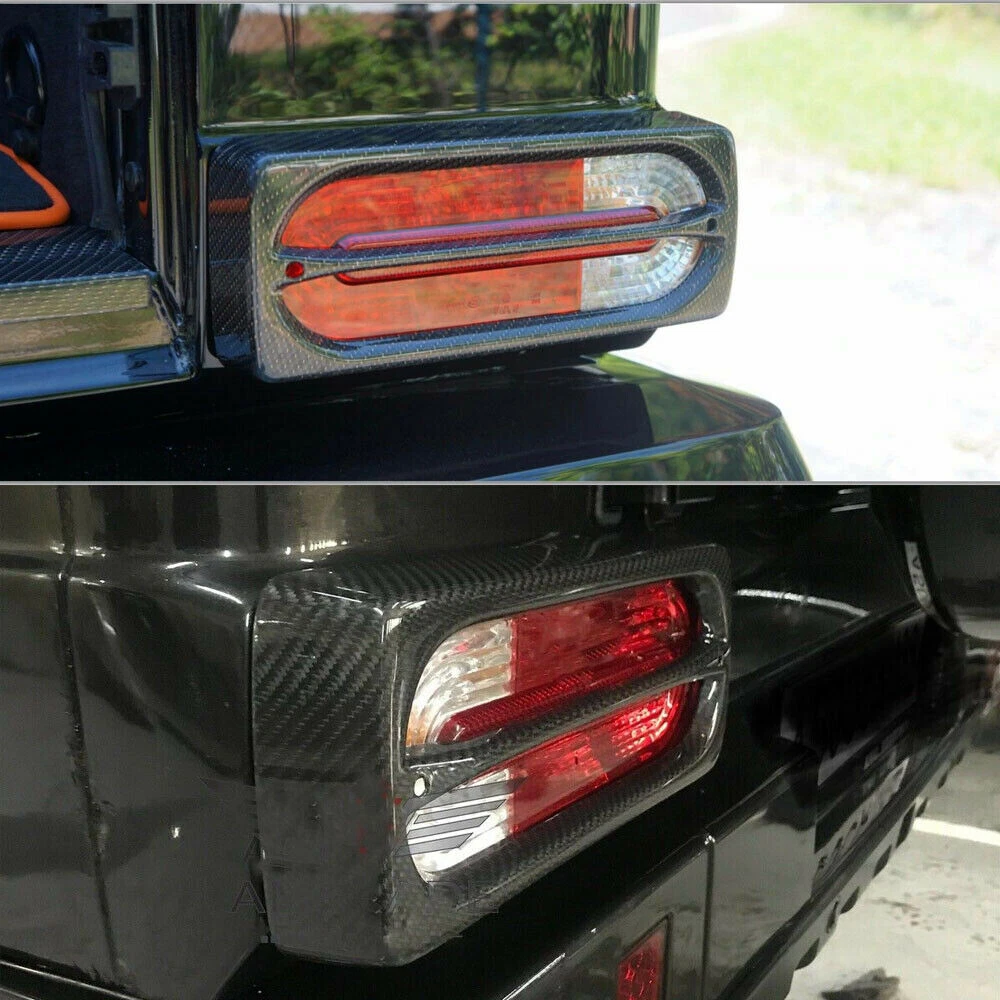 For Mercedes G Wagon W463 G550 G63 2004-18 Real Carbon Rear Tail Light Cover