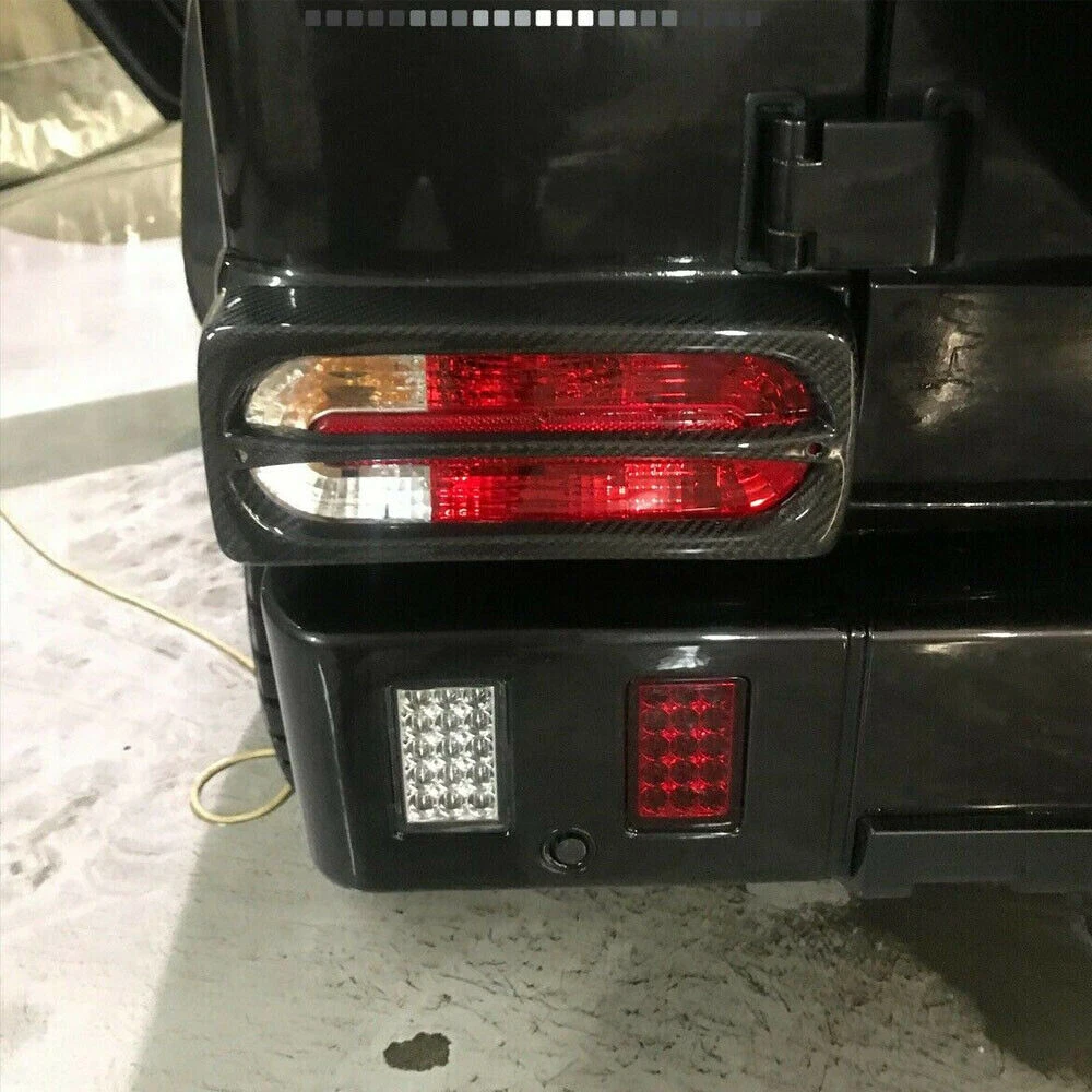 For Mercedes G Wagon W463 G550 G63 2004-18 Real Carbon Rear Tail Light Cover