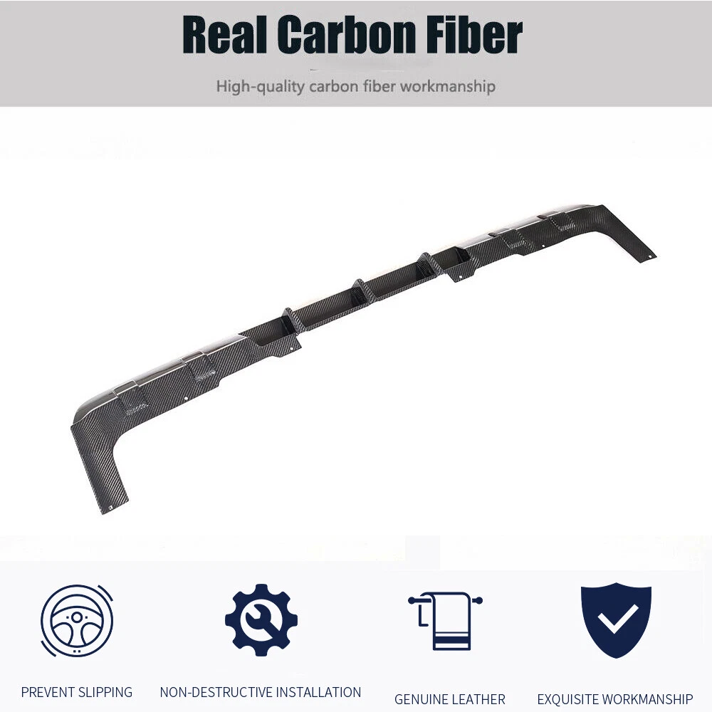 For Mercedes-Benz G Class W463 W464 G63 Real Carbon Rear Bumper Diffuser Lip
