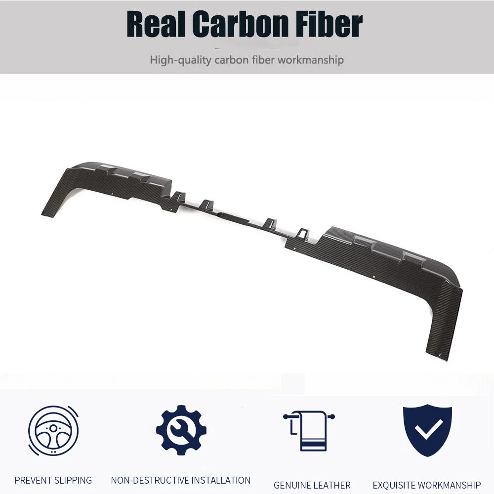 For Mercedes Benz W464 W463a G63 Dry Carbon Fiber Rear Bumper Diffuser Lip