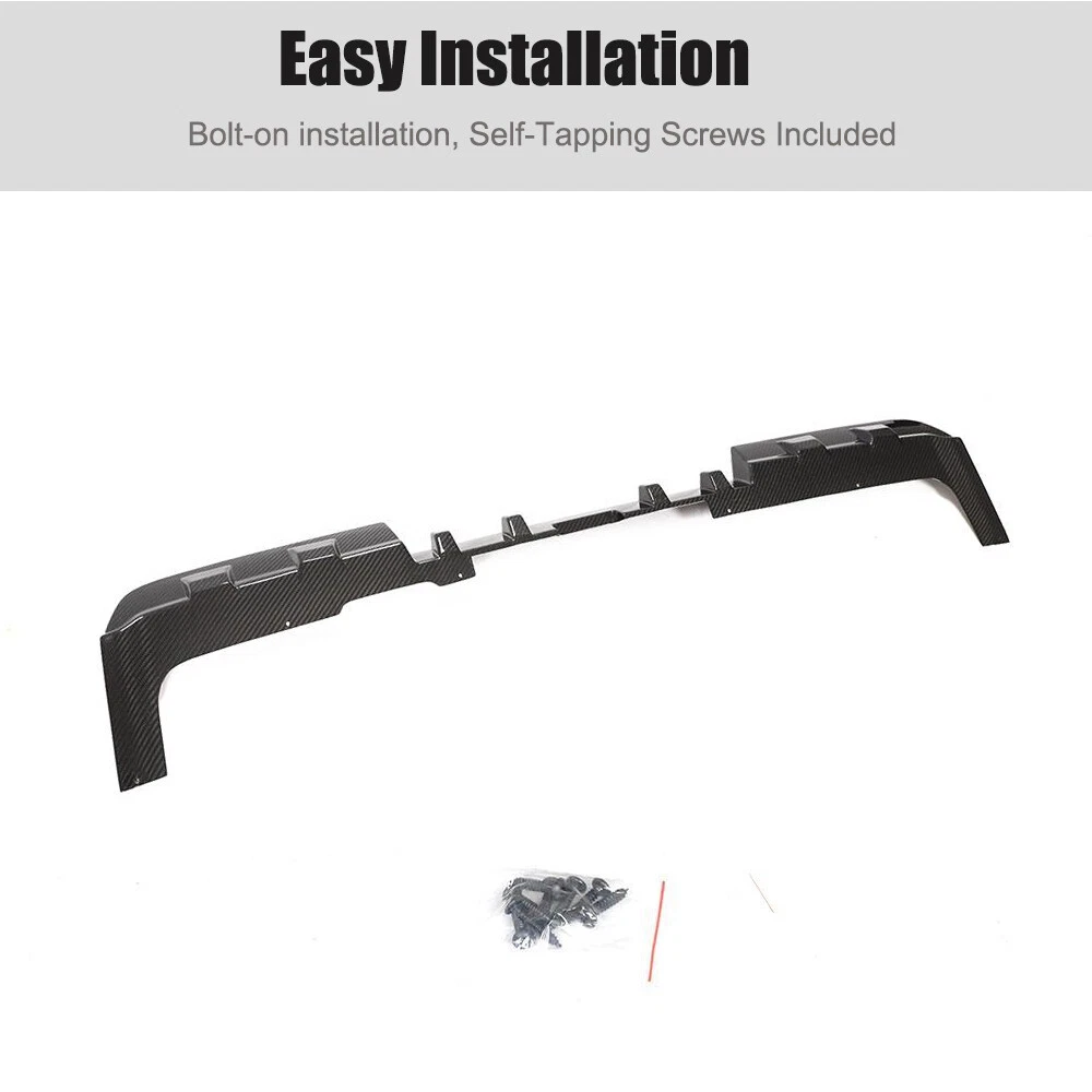 For Mercedes Benz W464 W463a G63 Dry Carbon Fiber Rear Bumper Diffuser Lip