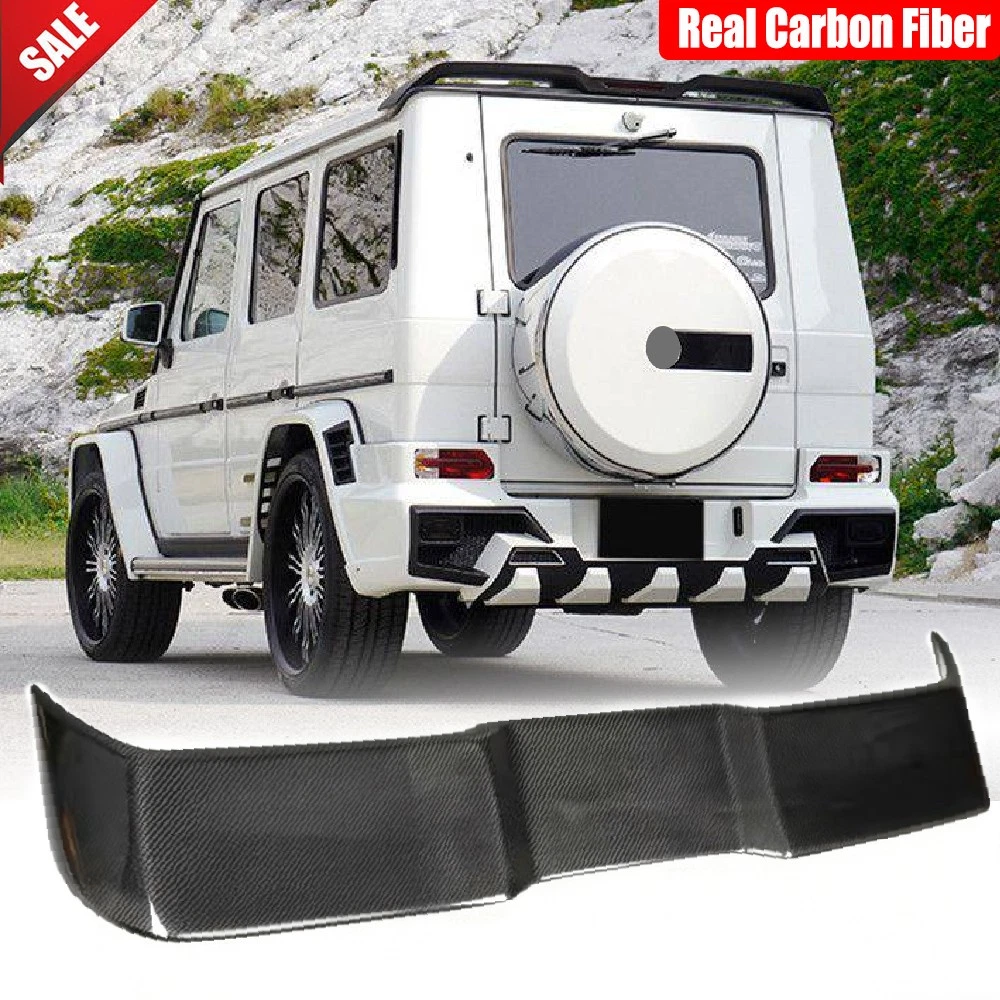 Real Carbon Rear Roof Spoiler Top Wing For Mercedes Benz W463 G550 G63 G65 14-18