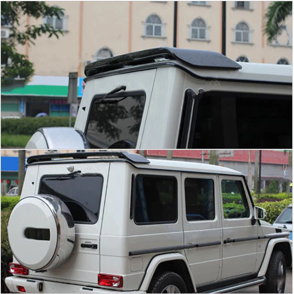 Real Carbon Rear Roof Spoiler Wing LED For Mercedes G Class W463 G550 G63 13-17