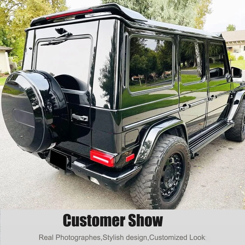 Real Carbon Front & Rear Roof Spoiler Wing For Mercedes W463 G550 G63 2014-2018