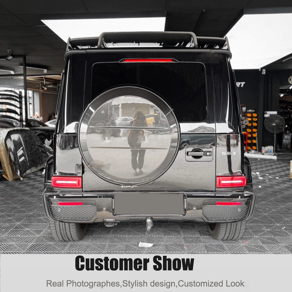 For Mercedes Benz W464 G550 G63 2019-2025 Real Carbon Rear Roof Spoiler Wing Lip
