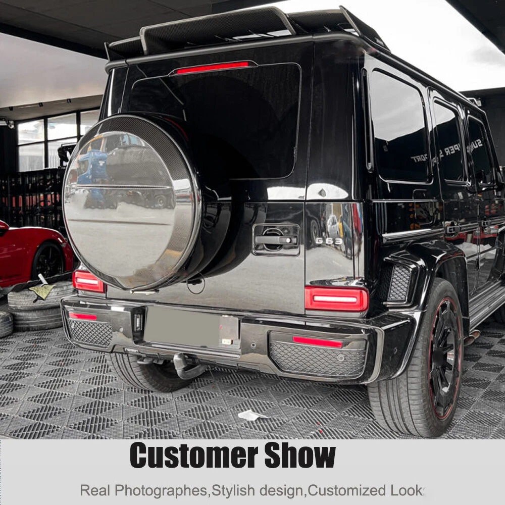 For Mercedes Benz W464 G550 G63 2019-2025 Real Carbon Rear Roof Spoiler Wing Lip