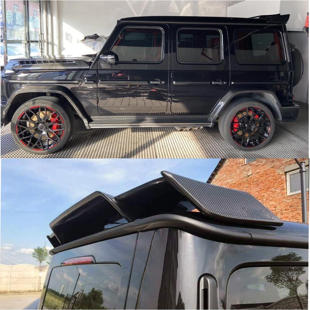 For Mercedes Benz W464 G550 G63 2019-2025 Real Carbon Rear Roof Spoiler Wing Lip