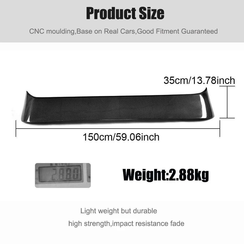 Real Carbon Front & Rear Roof Spoiler Wing For Benz W463 G550 G63 G65 13-18