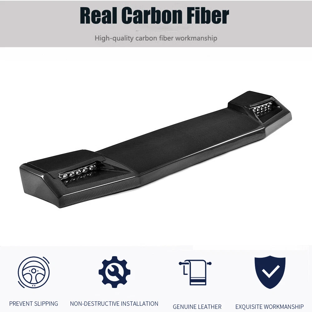 Real Carbon Front & Rear Roof Spoiler Wing For Benz W463 G550 G63 G65 13-18