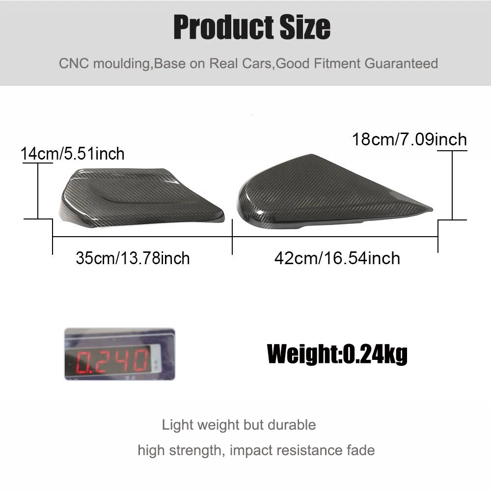 For Mercedes G Class W463 G500 G63 Real Carbon Seat Side Panels Cover Trims