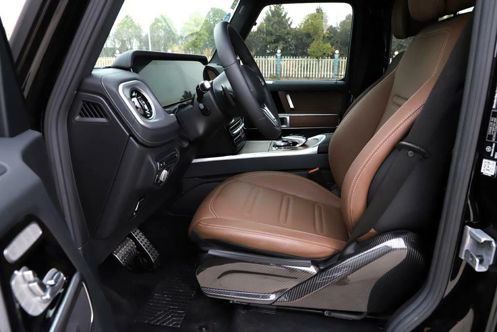 For Mercedes G Class W463 G500 G63 Real Carbon Seat Side Panels Cover Trims