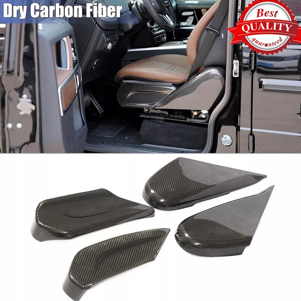 For Mercedes G Class W463 G500 G63 Real Carbon Seat Side Panels Cover Trims