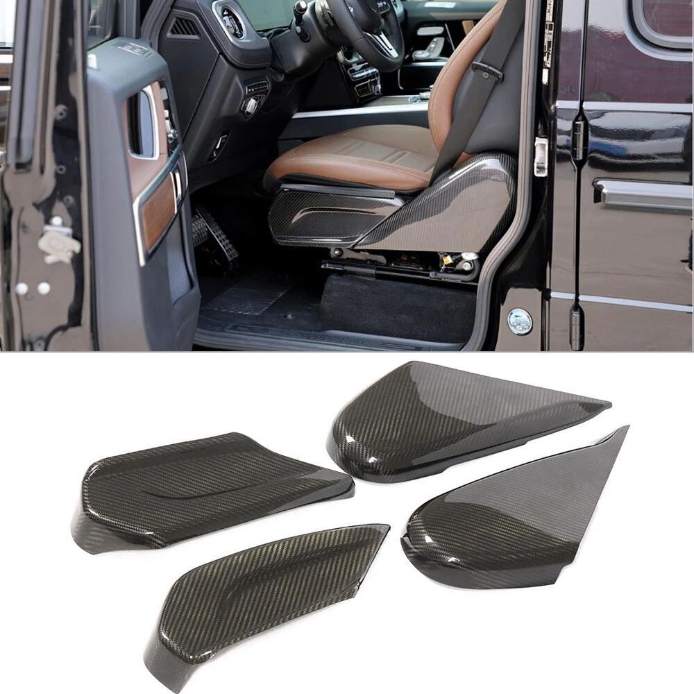 For Mercedes G Class W463 G500 G63 Real Carbon Seat Side Panels Cover Trims