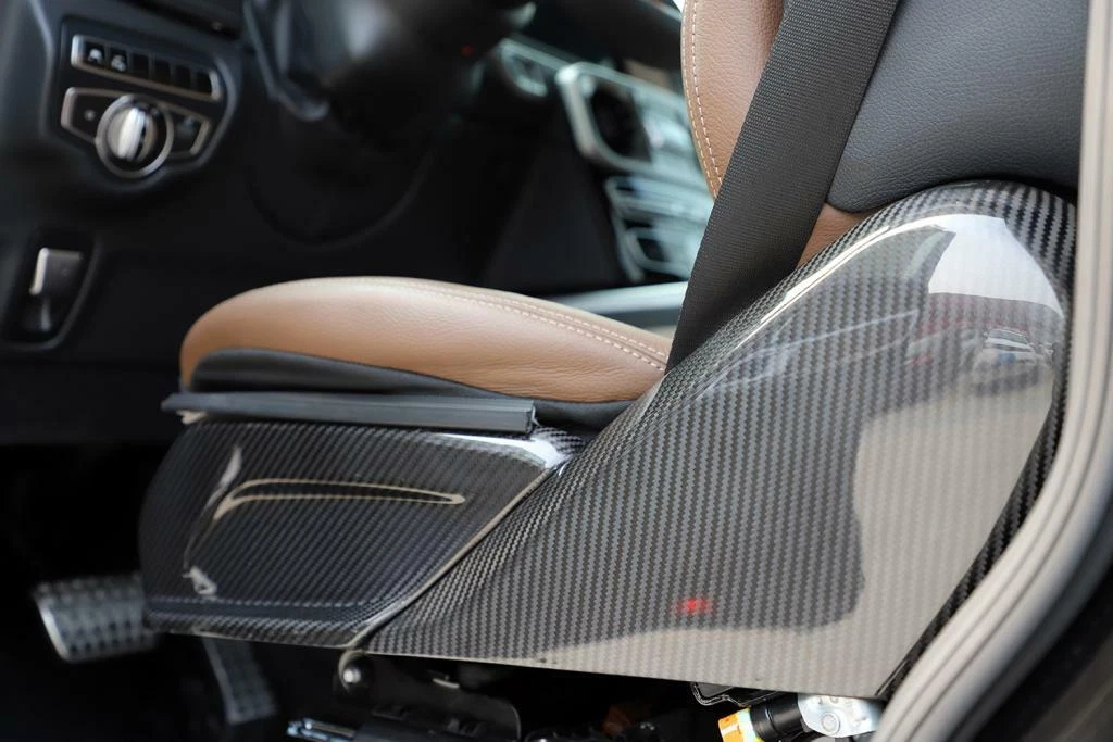 For Mercedes G Class W463 G500 G63 Real Carbon Seat Side Panels Cover Trims