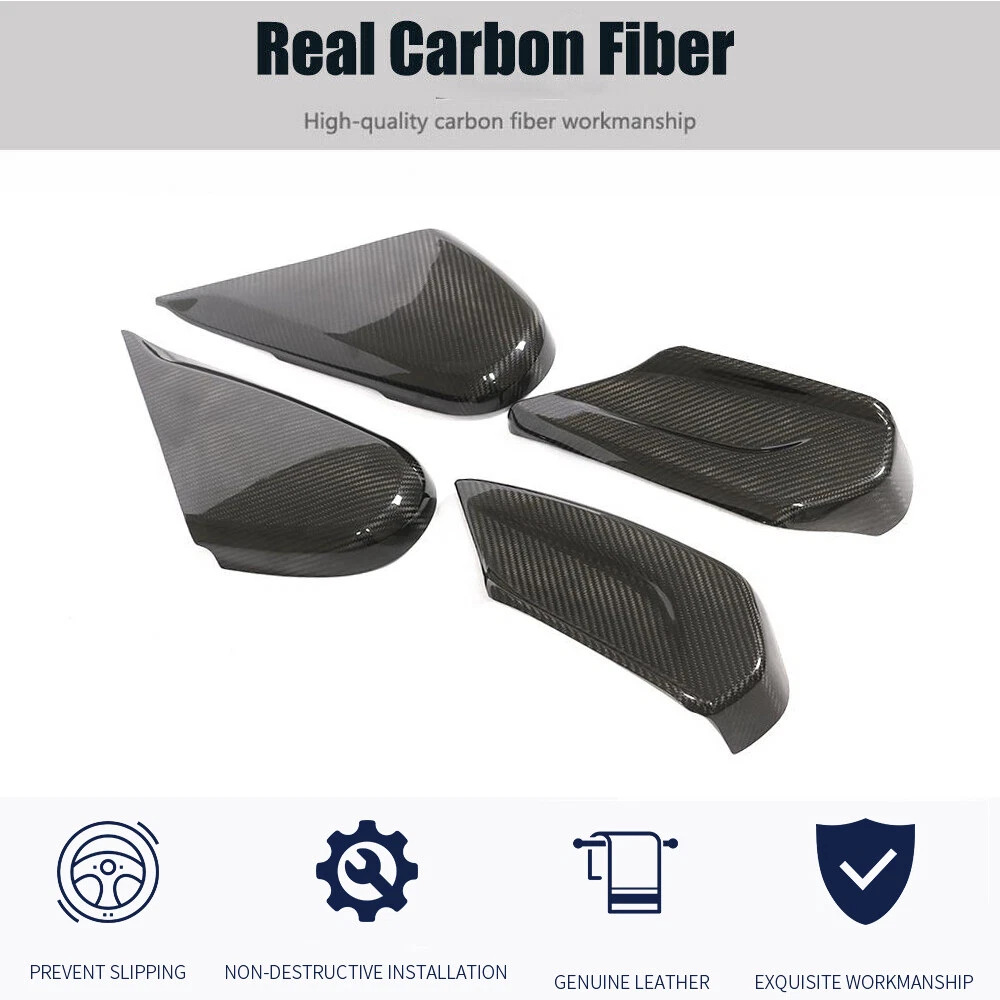For Mercedes G Class W463 G500 G63 Real Carbon Seat Side Panels Cover Trims