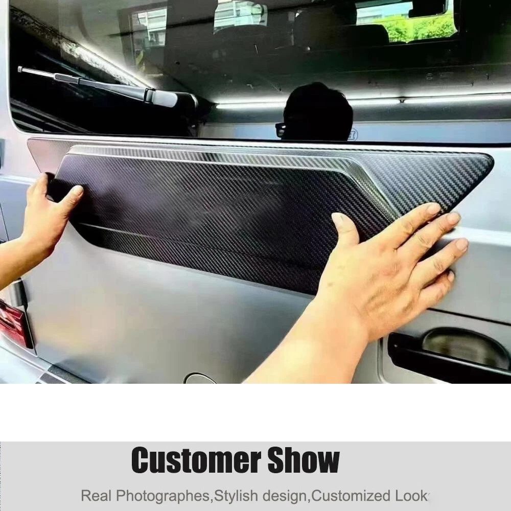 Dry Carbon Rear Door Cover Trunk Trim For Mercedes G Class W464 G550 G63 2019-25