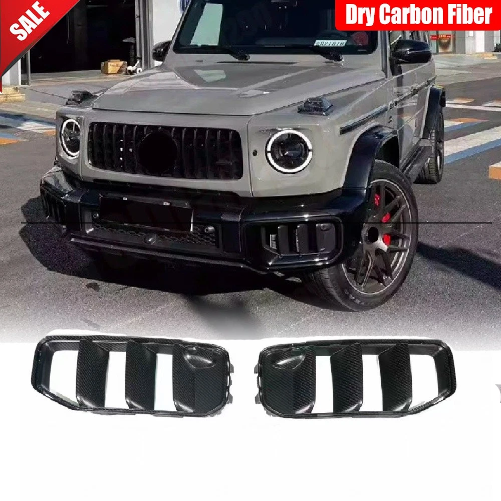 For Mercedes-Benz W464 G63 19UP Dry Carbon Front Bumper Vent Side Grille Replace