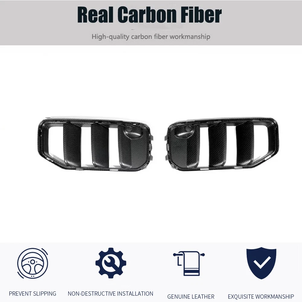 For Mercedes-Benz W464 G63 19UP Dry Carbon Front Bumper Vent Side Grille Replace