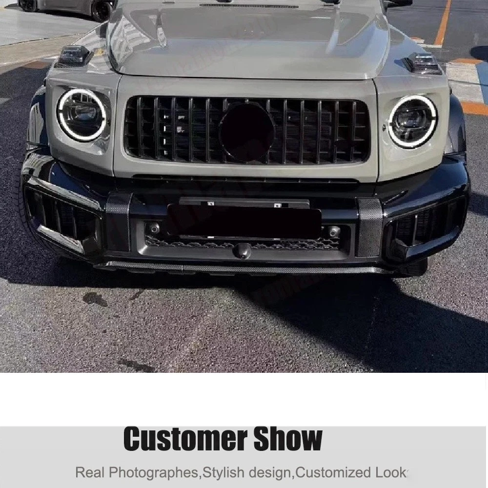 For Mercedes-Benz W464 G63 19UP Dry Carbon Front Bumper Vent Side Grille Replace