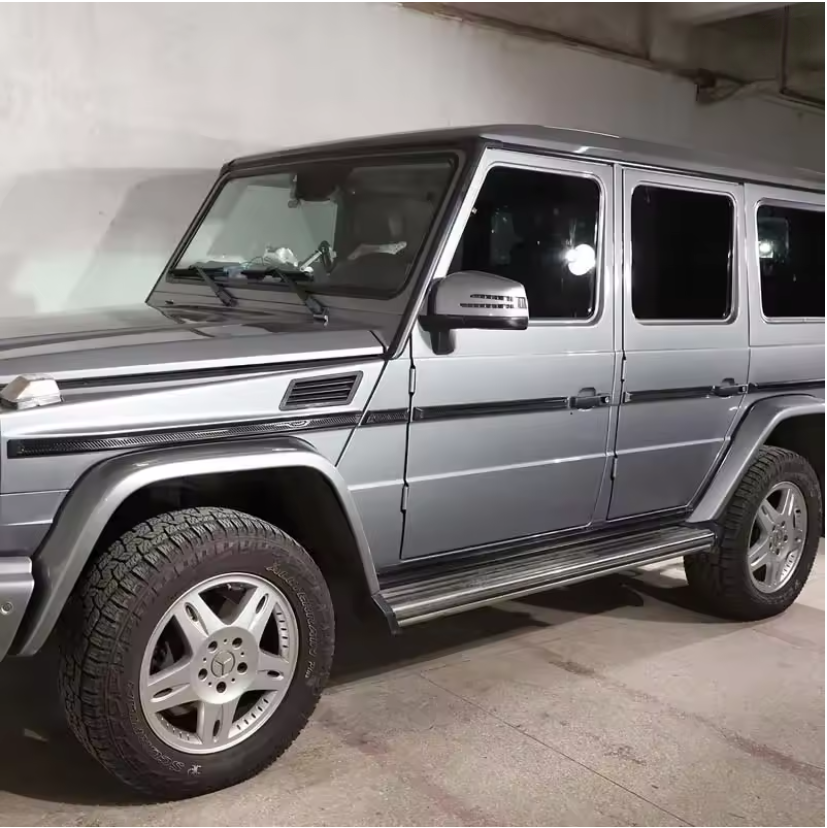 For Mercedes Benz G Class W463 G63 Side Molding Trim for G350 G400 G500 G55 G63 G65 Black Side Molding Trim Kit with B Logo