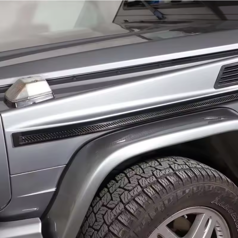 For Mercedes Benz G Class W463 G63 Side Molding Trim for G350 G400 G500 G55 G63 G65 Black Side Molding Trim Kit with B Logo