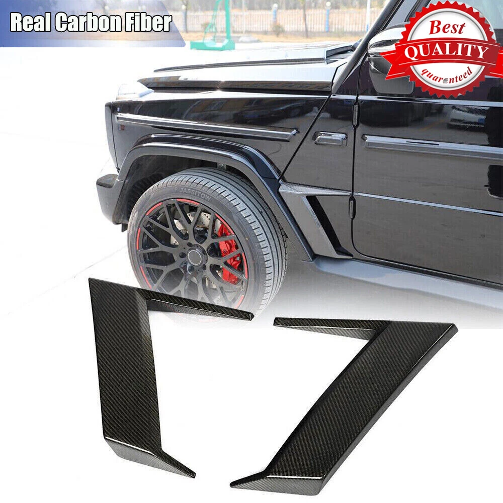 For Mercedes G Class W463 W464 G500 G63 Real Carbon Side Air Fender Vent 19+