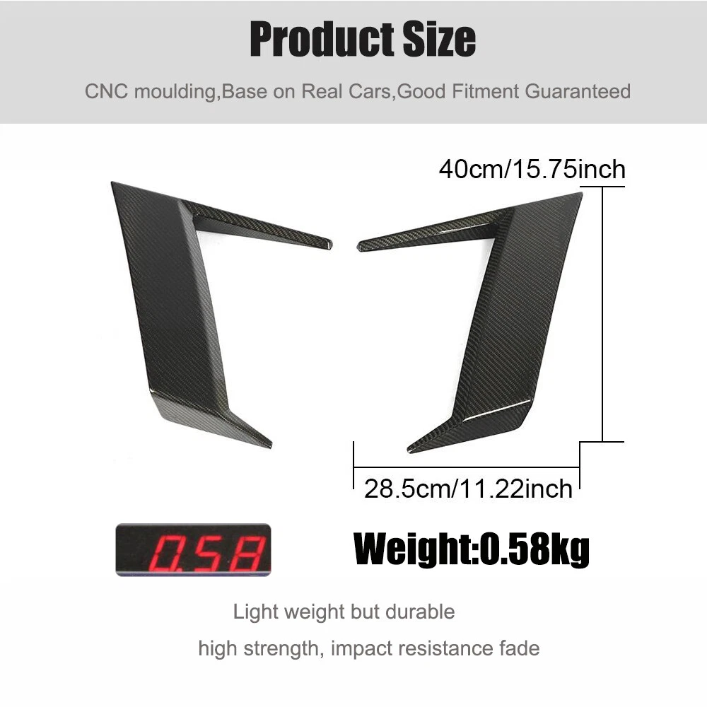 For Mercedes G Class W463 W464 G500 G63 Real Carbon Side Air Fender Vent 19+