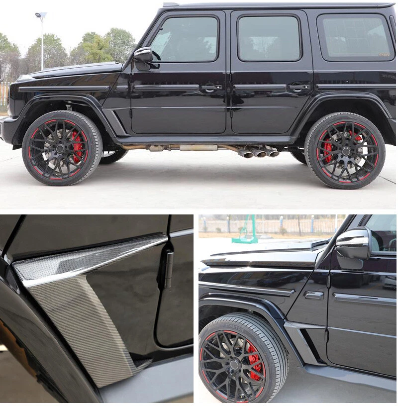 For Mercedes G Class W463 W464 G500 G63 Real Carbon Side Air Fender Vent 19+