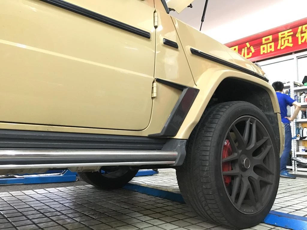 For Mercedes G Class W463 W464 G500 G63 Real Carbon Side Air Fender Vent 19+